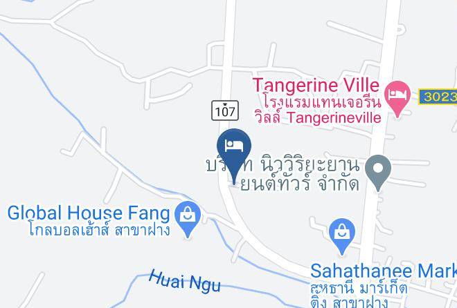 Amphoe Fang - Baan Din Fang Resort Maps