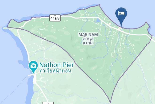 Amphoe Ko Samui - Baan Fah Resort Maps
