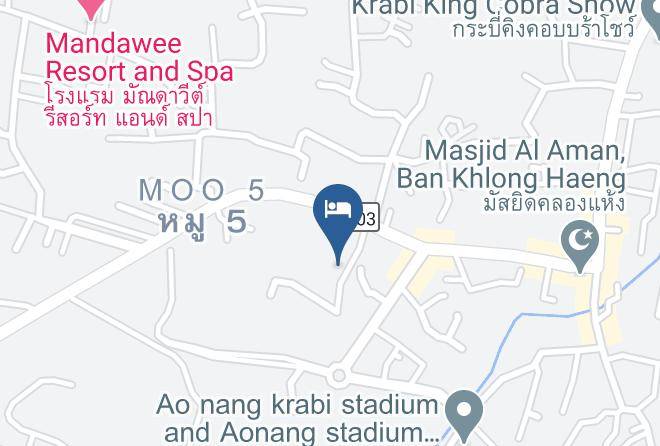 Mueang Krabi District - Baan Habeebee Resort Maps