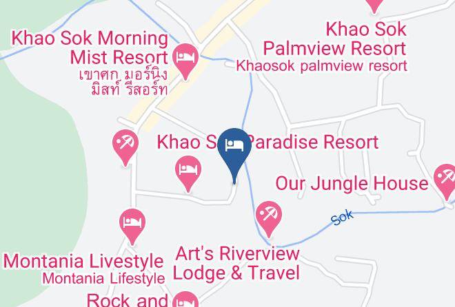 Amphoe Phanom - Baan Khao Sok Resort Maps