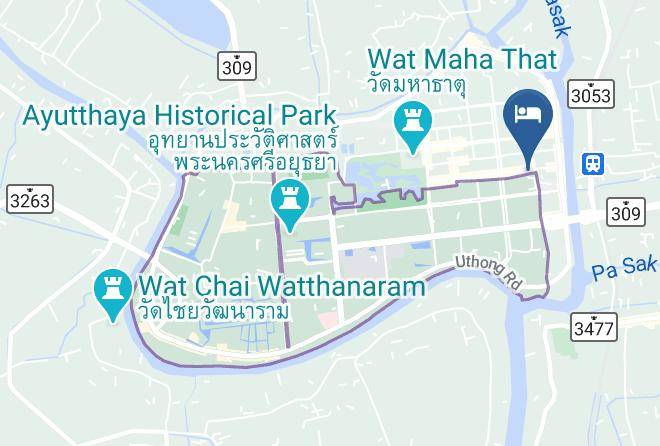 Amphoe Phra Nakhon Si Ayutthaya - Baan Khun Ya Ayutthaya Maps