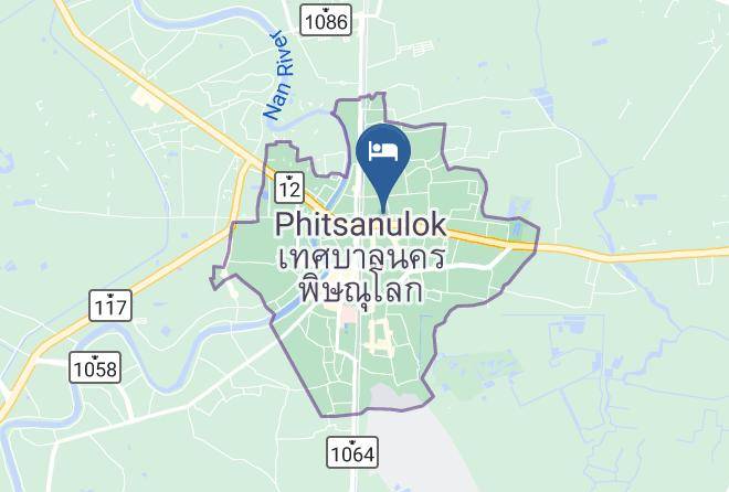 Amphoe Mueang Phitsanulok - Baan Kluay Mai Hotel Maps