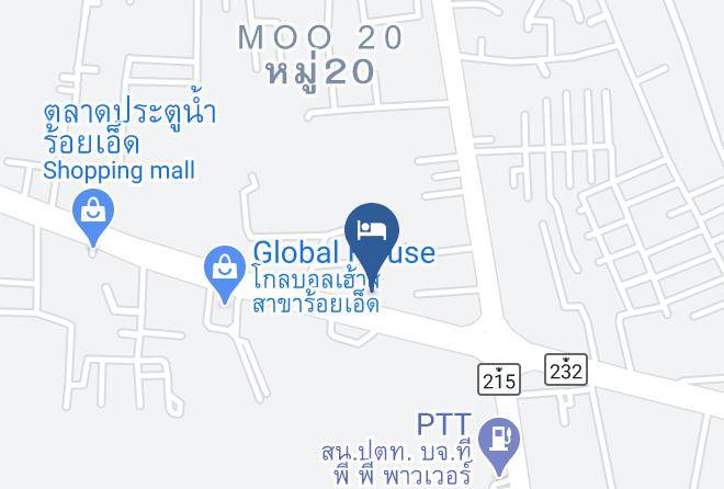 Amphoe Mueang Roi Et - Baan Kwanlada Hotel Maps