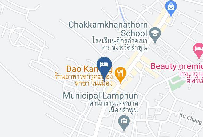 Amphoe Mueang Lamphun - Baan Lapoon Hotel Maps