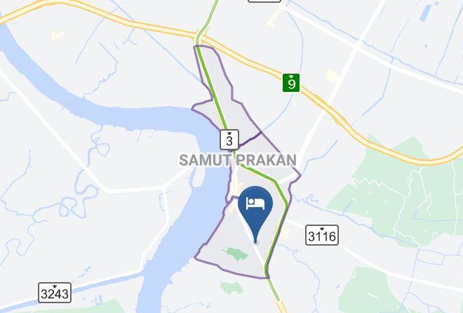 Amphoe Mueang Samut Prakan - Baan Paknam Hotel Maps