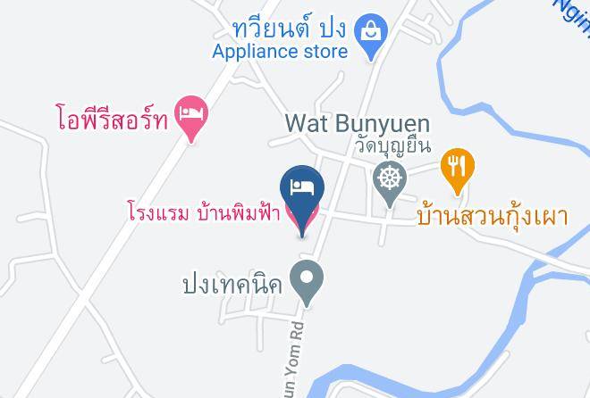 Amphoe Pong - Baan Phim Fah Hotel Maps