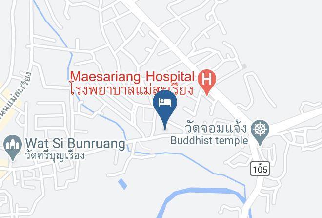 Amphoe Mae Sariang - Baan Phueng Huenkan Resort Maps