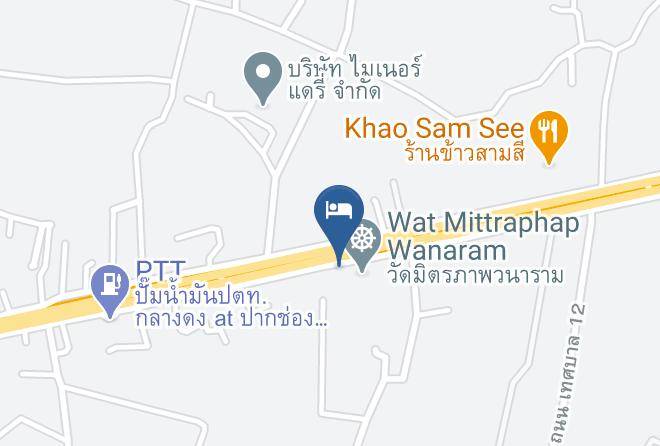 Amphoe Pak Chong - Baan Rabiang Dao Garden & Resort Hotel Maps