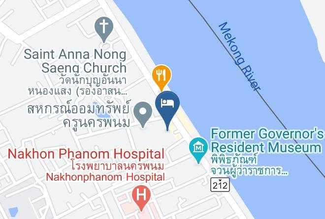 Amphoe Mueang Nakhon Phanom - Baan Rim Khong Hotel Maps