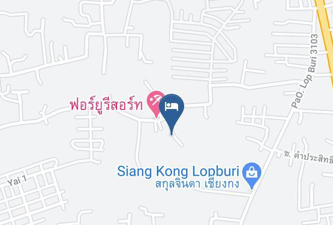 Mueang Lopburi District - Baan Ruaisuk Resort Lopburi Maps