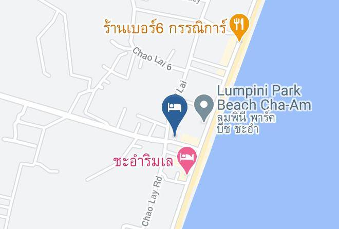 Baan Sang Chan Hotel Map - Phetchaburi - Amphoe Cha Am