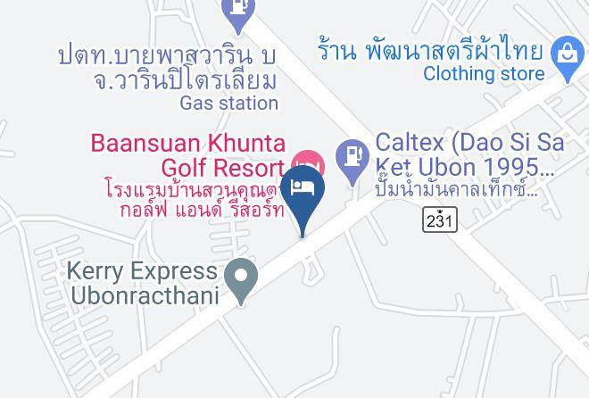 Amphoe Warin Chamrap - Baan Suan Khunta Golf Resort Maps