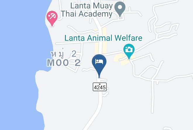 Amphoe Ko Lanta - Baan Suan Rim Klong Resort Maps