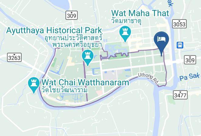 Baan Tebpitak Elegant Ayotthaya Map