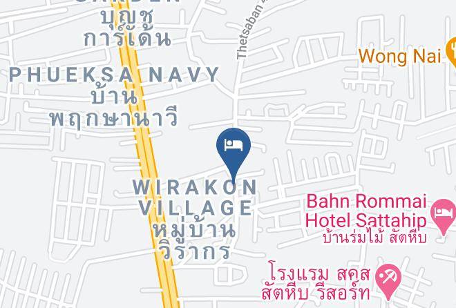 Amphoe Sattahip - Baan Tua Resort Maps