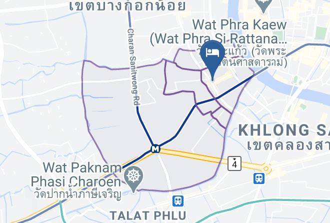 Bangkok Yai District - Baan Wangderm Hotel Maps