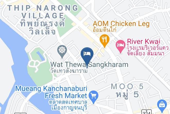 Amphoe Mueang Kanchanaburi - Baanchaokoh Homestay Maps