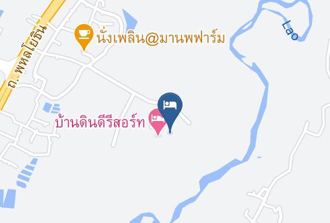 Baandindee Resort Map - Chiang Rai - Amphoe Mae Lao