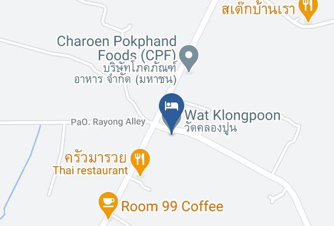 Amphoe Klaeng - Baanmai Resort Maps