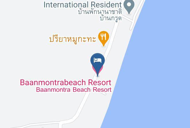 Amphoe Bang Saphan - Baanmontrabeach Resort Maps
