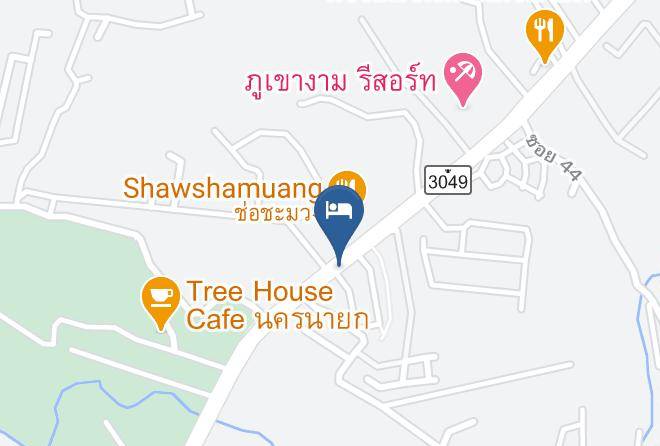 Amphoe Mueang Nakhon Nayok - Baanruenkwan Resort Maps