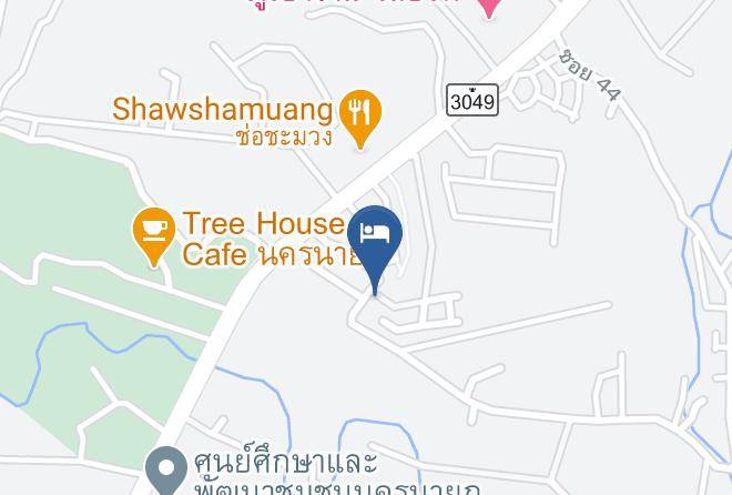 Amphoe Mueang Nakhon Nayok - Baansansarika Resort Maps