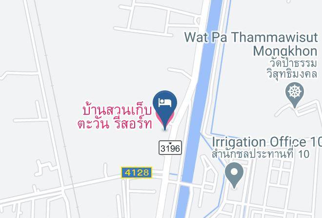 Mueang Lopburi District - Baansuan Kebtawan Resort Maps