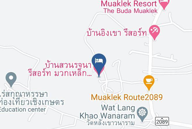 Amphoe Muak Lek - Baansuanrachana Resort Muak Lek Maps