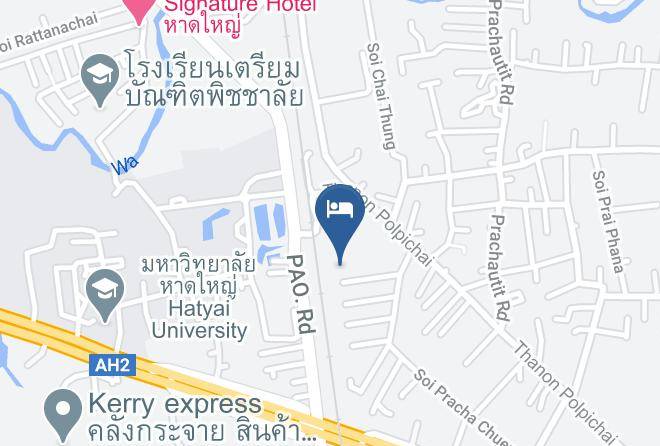Amphoe Hat Yai - Baanwaan Resort Maps