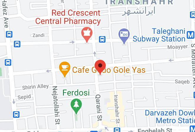 Tehran - Baba Taher Hotel Maps