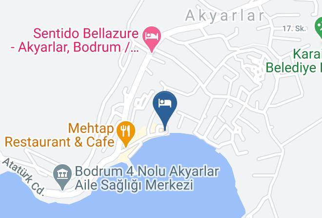 Mugla - Babadan Otel Akyarlar Bodrum Maps
