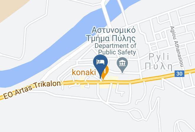 Trikala - Babanara Hotel Maps