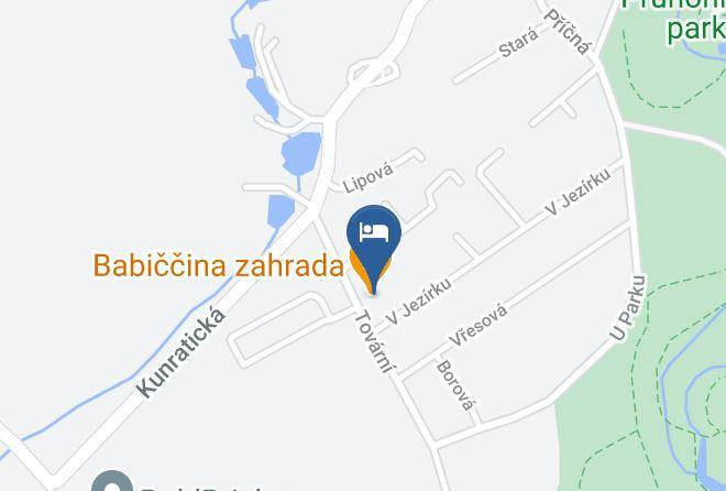 Prague West - Babiccina Zahrada Penzion & Restaurant Maps