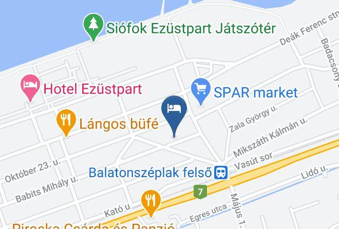 Siofok - Babits Nyaralo Maps