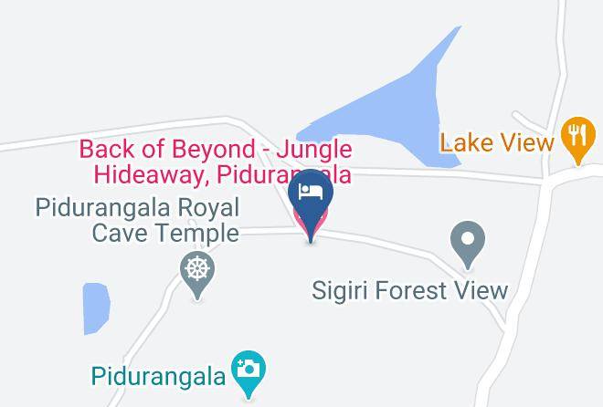 Kandy - Back Of Beyond Jungle Hideaway Pidurangala Maps