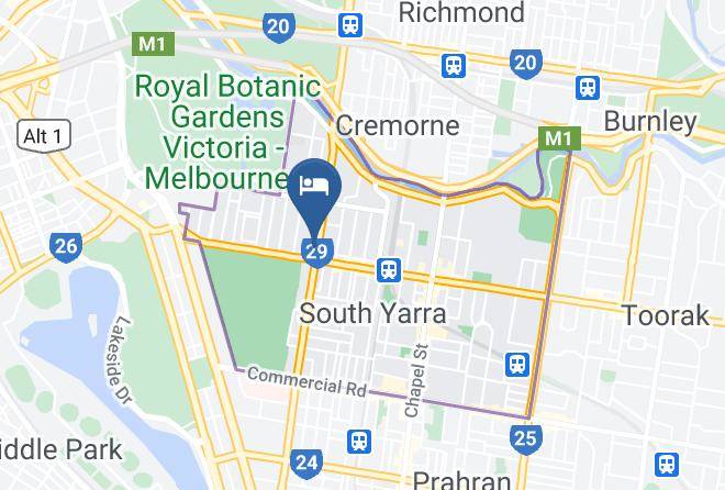 Melbourne - Back Of Chapel Backpackers Maps