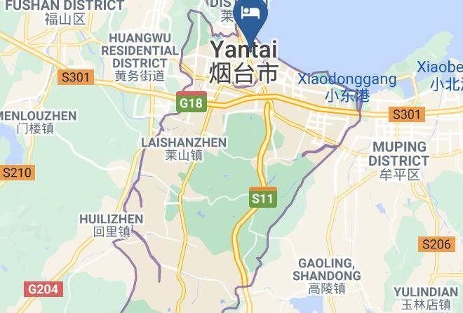 Yantai - Backpack Ten Years Youth Hotel Maps