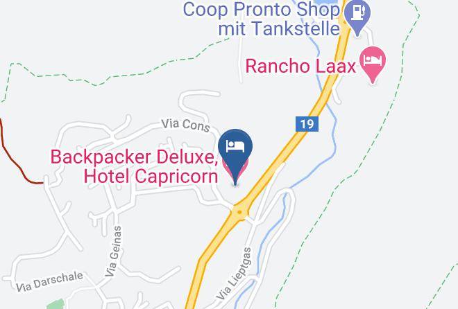 Surselva - Backpacker Deluxe Hotel Capricorn Maps