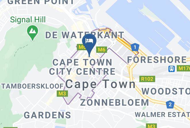 City Of Cape Town - Backpackers On Castle Maps