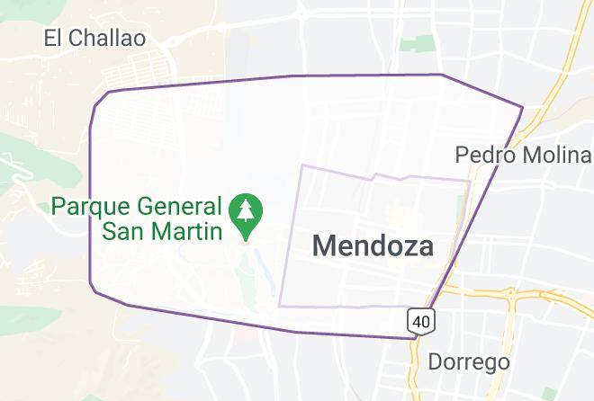 Mendoza - Backpackers Travel Hotel Maps