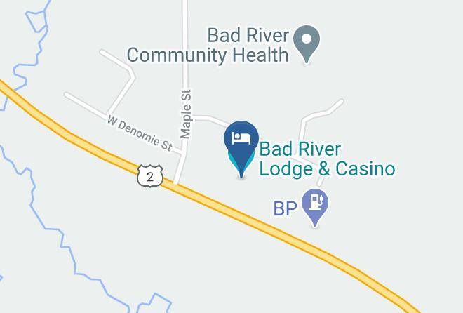 Ashland - Bad River Lodge & Casino Maps