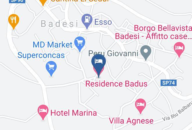 Sassari - Residence Badus Maps