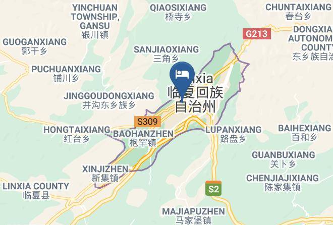 Linxia Huizu Aut Prefecture - Bafang Hotel Maps