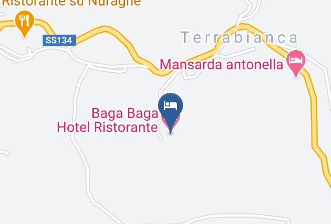 Sassari - Baga Baga Hotel Ristorante Maps