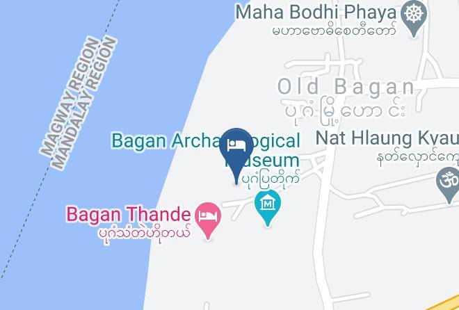 Nyaung U - Bagan Hotel Ayer River View Maps