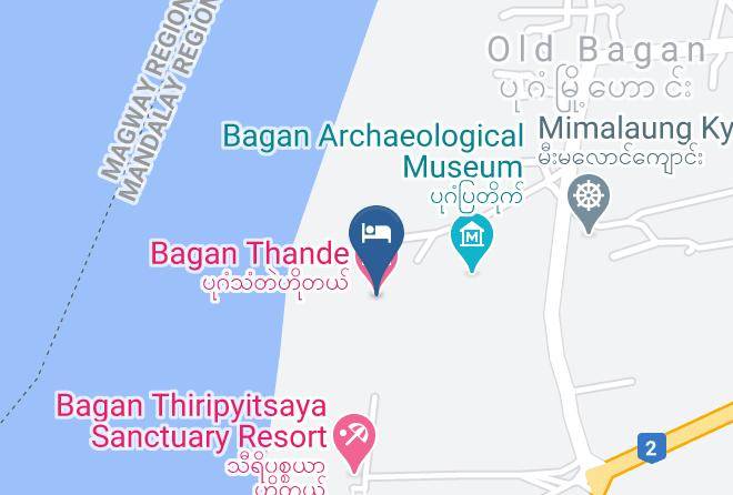 Nyaung U - Bagan Thande Hotel Maps