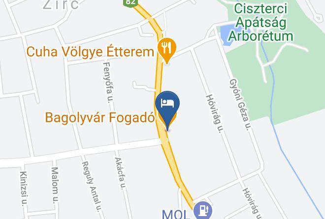 Bagolyvar Fogado Map