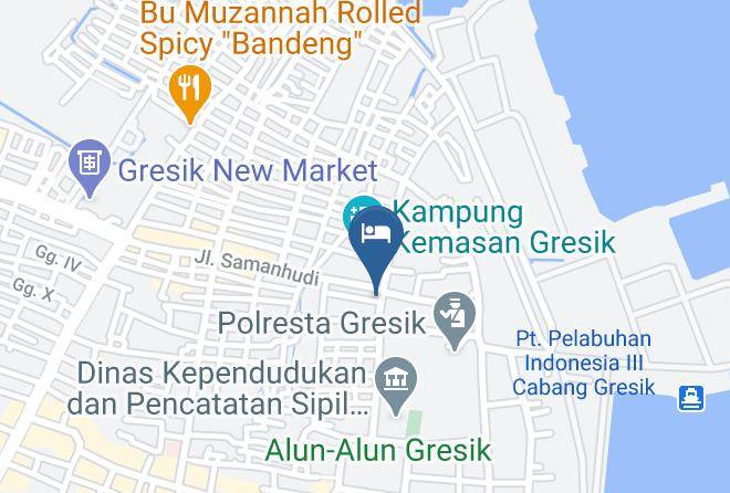 Gresik Regency - Bahagia Hotel Maps