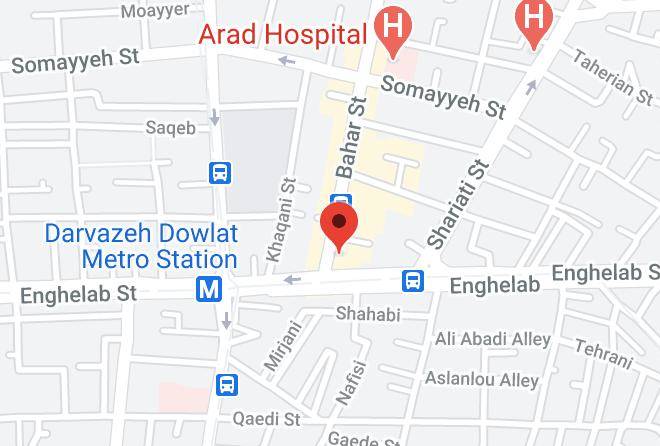 Tehran - Bahar Hotel Maps