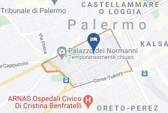 Palermo - Bahlara Case Vacanza Maps